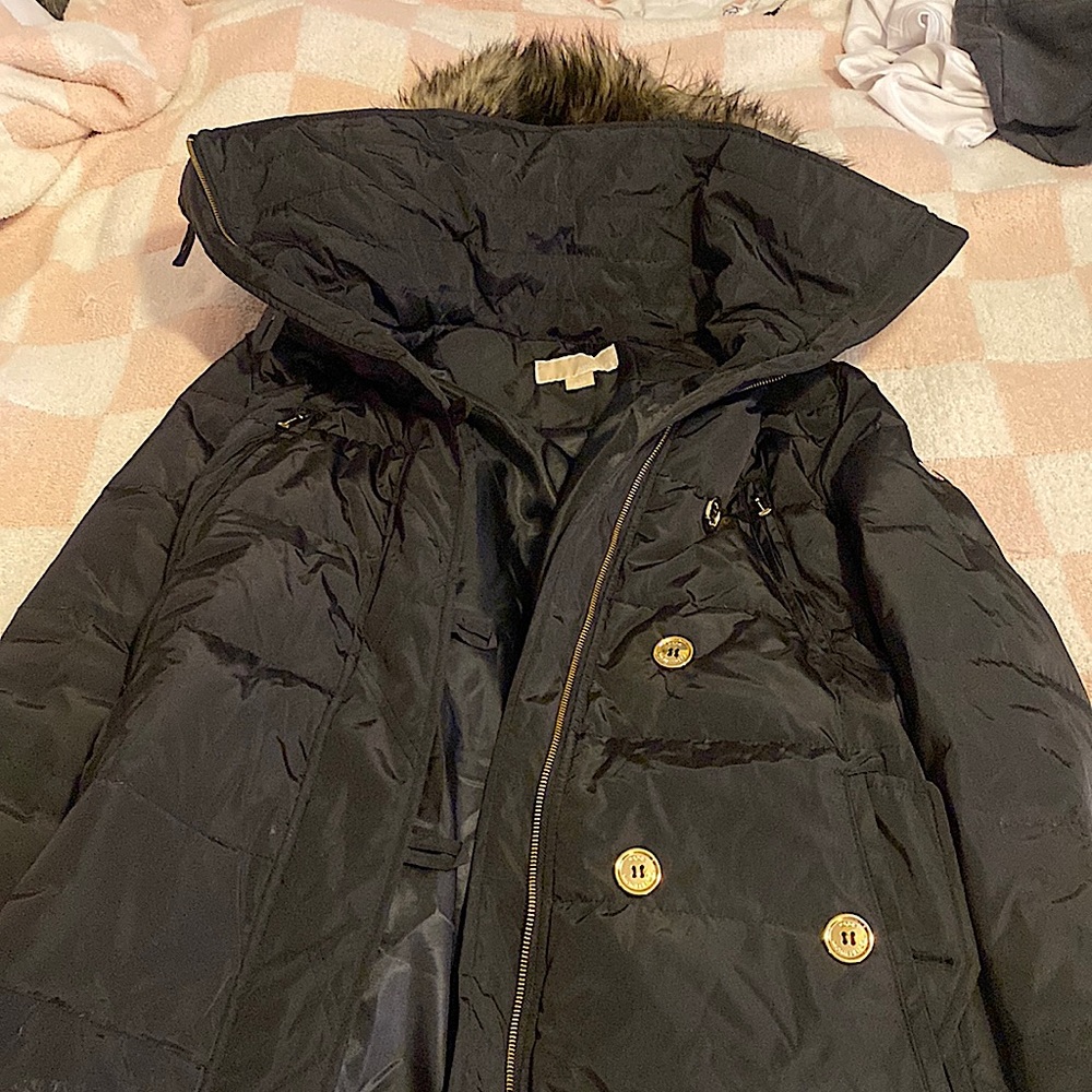 Micheal kors black winter jacket